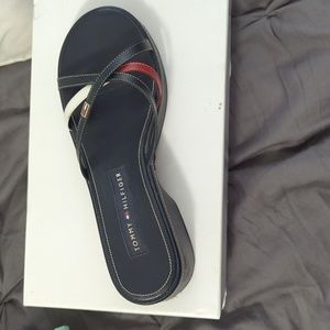 Women's Tommy Hilfiger Sandals, Navy size 8.5